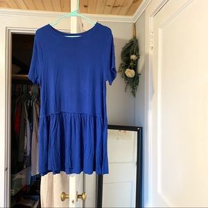Royal Blue Peplum Top - Zenana Premium
